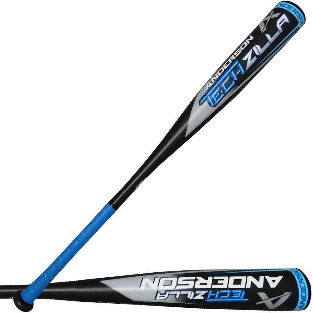Anderson Techzilla USSSA Travel Ball Baseball Bat (-5) (-8) (-10) - 2  Barrel One-Piece Balanced 2022 Model (30"/22OZ)