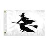 AGAS Witch Novelty Boat Flag - 12 x 18 inch - Double Sided Printed 200D Nylon - Solid Brass Eyelets Canvas Heading - Vivid Colors Fade Proof - Witch Funny Boat Nautical Flag view 1