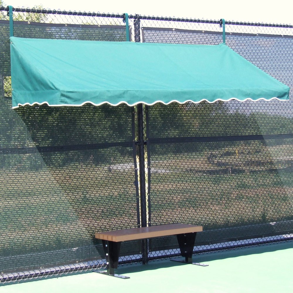 Douglas Tennis Court Fence Cabana (Black)