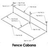 Douglas Tennis Court Fence Cabana (Black) view 3