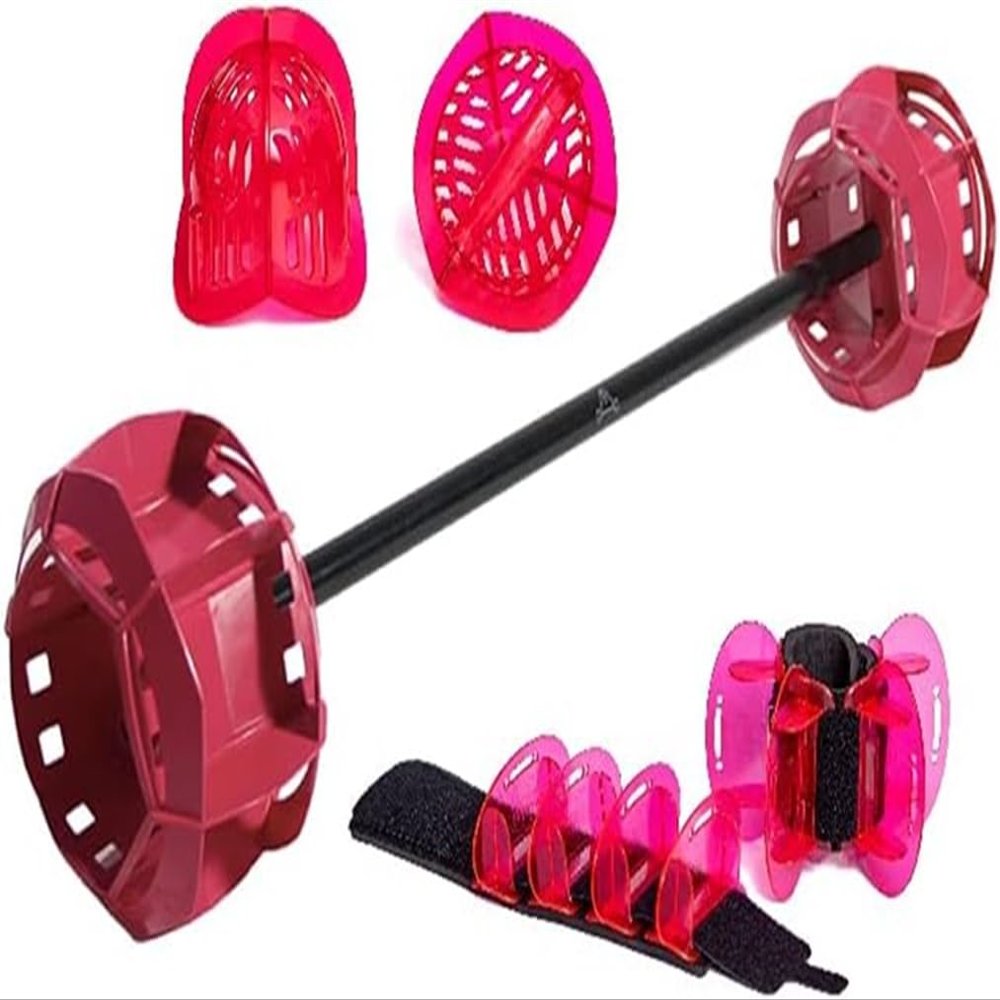 AquaLogix Women's Aquatic Exercise Equipment Bundle by Hydrorevolution | Aquatic Barbell | Aquatic Dumbbell | Water Resistance | Water-Based Training | Includes Ben Bruno Training Guide