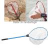 DYNWAVE Fishing Landing Nets Collapsible Telescopic Sturdy Pole Handle for Saltwater and Freshwater Extending to 37inches, Blue view 2