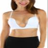 ToBeInStyle Women's Deep Plunge Convertible V Bra - White - 34B view 1