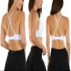 ToBeInStyle Women's Deep Plunge Convertible V Bra - White - 34B view 4