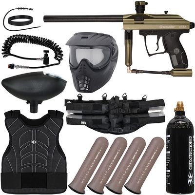 Action Village Kingman Spyder Xtra Light Gunner Paintball Gun Package Kit (Gloss Olive)