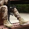 hongrenamz Mens High Hiking Boots Lightweight Outdoor Trekking Camping Shoes Sand-EU44/US10 view 2