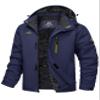 MAGCOMSEN Men's Winter Skiing Jackets Warm Weatherproof Snowboard Coats Fleece Parka Hooded Rain Jacket with Multi-Pockets Dark Blue, S view 1