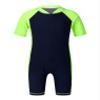 Kaerm Kids Girls Shorty Wetsuit One Piece Rash Guard Swimwear Bathing Suit Thermal Diving Swimsuit Navy Blue&Fluorescen 5-6 Years view 1