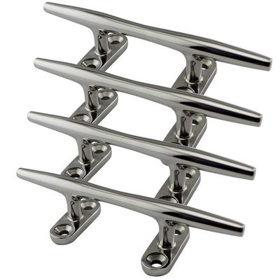5 Inch 316 Stainless Steel Marine Boat Hollow Base Cleat Heavy Duty Boat Hollow Base Cleats for Marine Yacht Boat DaJiKan