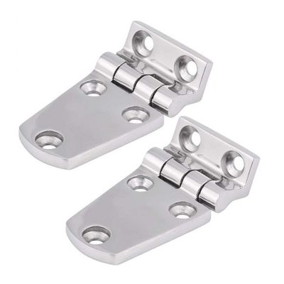 2pcs 316 Stainless Steel Flush Door Hatch Compartment Folding Bending Hinge Casting for Boat Marine Boat Accessories Marine DaJiKan