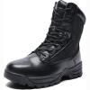 hongrenamz Mens High Trekking Boots Lightweight Outdoor Walking Camping Shoes Black-EU38/US6.5 view 1