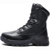 hongrenamz Mens High Trekking Boots Lightweight Outdoor Walking Camping Shoes Black-EU38/US6.5 view 2