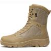 hongrenamz Mens Hiking Boots Waterproof High Hiking Shoes Outdoor Trekking Boots Non Slip Camping Boots Sand-EU40/US7.5 view 1