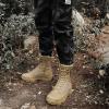 hongrenamz Mens Hiking Boots Waterproof High Hiking Shoes Outdoor Trekking Boots Non Slip Camping Boots Sand-EU40/US7.5 view 2