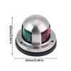 1pcs 12V 316 Stainless Steel Marine Boat Yacht LED Navigation Light Red and Green Bow Lights Deck Mount DaJiKan view 2