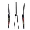 DAFATEFA 1-1/8" 700C 3K T800 Full Carbon Fiber Rigid C-Type Clamp Brake Road Bike Fork, 28.6mm Threadless Straight Tube Superlight Bicycle Front Forks Expander Top Cap view 1