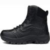 hongrenamz Mens High Hiking Boots Lightweight Outdoor Trekking Camping Shoes Black-EU44/US10 view 1