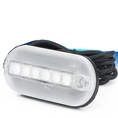 4X 3 LED 12V Boat Stair Deck Side Marker Light Courtesy Lights Indicator Turn Signal Lighting Marine Boat Accessory Taillight DaJiKan (Color : 1Pc 6 LED Green)
