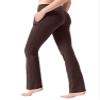 Knsbk High Waist Bootcut Yoga Pants 4 Pockets Tummy Control Dress Pants for Woman Back Pockets Workout Bootleg(Brown,X-Small) view 1