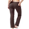 Knsbk High Waist Bootcut Yoga Pants 4 Pockets Tummy Control Dress Pants for Woman Back Pockets Workout Bootleg(Brown,X-Small) view 4
