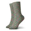 GULTMEE Banana Leaf Funny Compression Socks Women and Men,Black and White Geometrical Backdrop with,Best for Circulation,Running,Athletic,Nurse,Travel,Multicolor-1-12 inch view 1