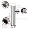 KAOLALI 2PCS Boat Fishing Rod Holder Marine Stainless Steel Adjustable Rail Rod Holder Clamp on Rail Mount 7/10" (18mm) to 1" (26mm) (Stype-2) view 2