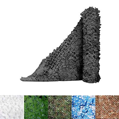 Outdoor Camouflage net, Shade Camo Netting, Garden Party, Camping Decoration, Jungle Hunting net, Size and Color can be Customized. (Color : Black, Size : 9.8ftx6.5ft/3mx2m)