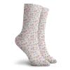Ballerina Funny Compression Socks Women and Men,Pastel Love Dancer Fairy With Wings Flying With Roses And Floral Motifs Print,Best for Circulation,Running,Athletic,Nurse,Travel,Multicolor -12 inch view 2