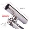 Boat Fishing Rod Holder Stainless Steel Adjustable Rod Holder for 7/8" to 1" Fishing Tackle Tube Marine Hardware Accessory DaJiKan (Color : 2Pcs Rod Holder) view 2