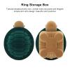ZJchao Wedding Ring Box, Cute Cartoon Turtle Small Jewelry Protector Case Ring Storage Gift Box for Wedding Engagement Ring Valentine's Day view 3