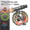 M MAXIMUMCATCH Maxcatch ECO Large Arbor Fly Fishing Reel (3/4wt 5/6wt 7/8wt) and Pre-Loaded Fly Reel with Line Combo (Brook Trout Fly Reel Loaded Moss Green Line, 3/4 Weight) view 3