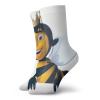 GULTMEE Queen Bee Fashion Compression Socks,Digitally Constructed 3D Queen Bee Crown,Performance Polyester Cushioned Athletic Crew Socks for Running,Athletic,Royal Blue Earth Yellow Sepia -12 inch view 1
