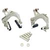 KCNC CB9 Road Caliper Brake Set Front and Rear Designed for Road Bike Wide Wheel Rim, Silver, SK2045 view 1