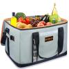 INSMEER Insulated Cooler Bag 65Cans/32 Cans Large Cooler Bag Soft Sided Cooler with Shoulder Strap, Collapsible Leakproof Portable Coolers for Camping/Beach/Food Delivery/Shopping/Outdoor/Picnic view 1
