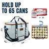 INSMEER Insulated Cooler Bag 65Cans/32 Cans Large Cooler Bag Soft Sided Cooler with Shoulder Strap, Collapsible Leakproof Portable Coolers for Camping/Beach/Food Delivery/Shopping/Outdoor/Picnic view 2