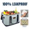 INSMEER Insulated Cooler Bag 65Cans/32 Cans Large Cooler Bag Soft Sided Cooler with Shoulder Strap, Collapsible Leakproof Portable Coolers for Camping/Beach/Food Delivery/Shopping/Outdoor/Picnic view 3