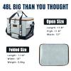 INSMEER Insulated Cooler Bag 65Cans/32 Cans Large Cooler Bag Soft Sided Cooler with Shoulder Strap, Collapsible Leakproof Portable Coolers for Camping/Beach/Food Delivery/Shopping/Outdoor/Picnic view 4