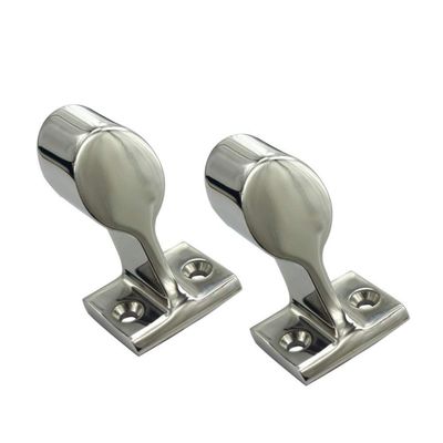 2PCS 316 Stainless Steel Boat Hand Rail Fitting Right End Stanchion 7/8 Inch 1 Inch Heavy Marine Hardware for 22mm and 25mm Tube DaJiKan (Color : 22mm)