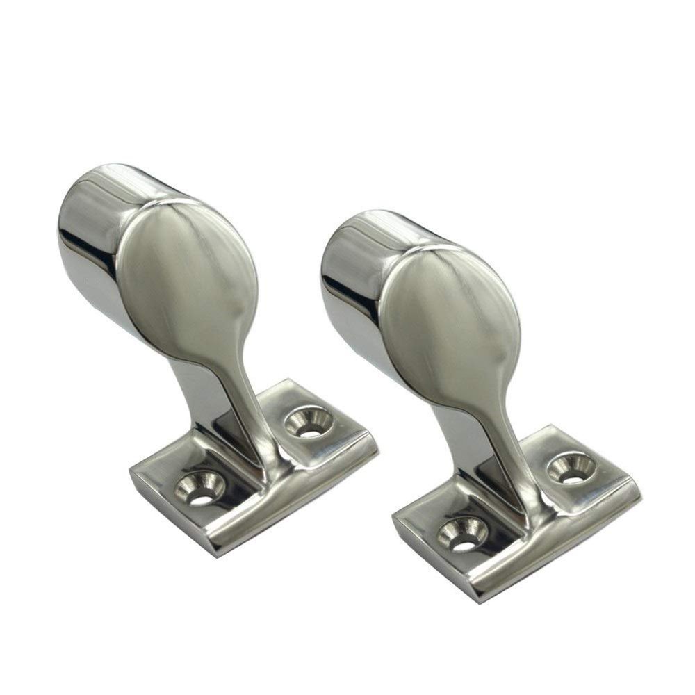 2PCS 316 Stainless Steel Boat Hand Rail Fitting Right End Stanchion 7/8 Inch 1 Inch Heavy Marine Hardware for 22mm and 25mm Tube DaJiKan (Color : 22mm)