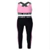 Moggemol Girls Camouflage Printed Racer Back Crop Top with Legging Pants 2 Pcs Gymnastics/Dance/Sports Set Pink-D 4 view 1