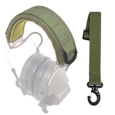 Aekvinks Tactical Headset Cover Advanced Modular Headphone Headband Protection Cover Pad Cushion Fit for All General Tactical Earmuffs Accessories Hook and Loop(Green)