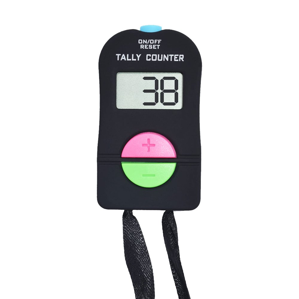 VANVENE Electronic Hand Clicker Counter,Easy to Operate Tally Counter, Supermarket People Flow Manual Additio Subtraction Counter Clicker,for Golf/Football Sports