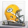 Pro Collector's Football Helmet Display Case Stand aslo fits Full Size Baseball, Ice Hockey, Motorcycle Helmets, One-Piece-Cover for Better Seal, Showcase with 98% UV Protection view 4