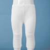 easyforever Kids Girls Dance Gymnastics Stretchy Ripped Knee Crop Leggings Pants Workout Trousers Tights White 2-3 view 3