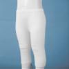 easyforever Kids Girls Dance Gymnastics Stretchy Ripped Knee Crop Leggings Pants Workout Trousers Tights White 2-3 view 4