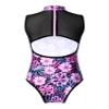 YONGHS Kids Girls Gymnastics Leotard Criss Cross Ballet Dance Bodysuit One Piece Dancewear Rose Red 4 Years view 2