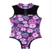 YONGHS Kids Girls Gymnastics Leotard Criss Cross Ballet Dance Bodysuit One Piece Dancewear Rose Red 4 Years view 3