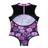 YONGHS Kids Girls Gymnastics Leotard Criss Cross Ballet Dance Bodysuit One Piece Dancewear Rose Red 4 Years view 4