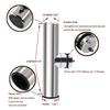 KAOLALI Boat Accessories, namely, planing Hulls 2PCS Boat Fishing Rod Holder Stainless Steel Adjustable Rail Rod Holder Clamp on Rail Mount 7/10" (18mm) to 1" (26mm) (Stype-1) view 2