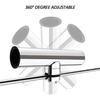 KAOLALI Boat Accessories, namely, planing Hulls 2PCS Boat Fishing Rod Holder Stainless Steel Adjustable Rail Rod Holder Clamp on Rail Mount 7/10" (18mm) to 1" (26mm) (Stype-1) view 3